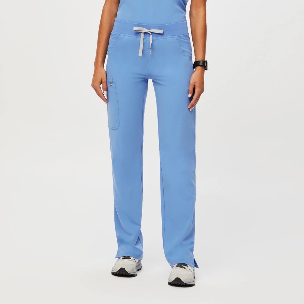 FIGS Technical Collection Kade Cargo Scrub Pants Ceil Blue Size Large